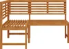 vidaXL Garten-Eckbank 140 cm Massivholz Akazie Produktbild-Vorschau 3