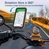 Support Téléphone Moto Rétroviseur, Anti-Vibration Réglable Voir les images du produit 4