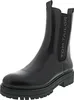 A black Chelsea boot with a thick sole and the brand name printed on the side. Produktbild-Vorschau