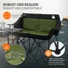 ECD Germany Campingstuhl faltbar für 2 Personen Khaki Produktbild-Vorschau 4