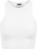 Urban Classics Ladies - Cropped Rib Tank Top weiß - M Podgląd zdjęcia produktu 12
