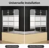 140 x 140 cm Duschwand für Badewanne Dusche Duschabtrennung Produktbild-Vorschau 5