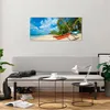 Bilder auf glas - Golf Ozean Palme Boot - 100x40cm - Produktbild-Vorschau 6