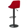 vidaXL Sgabello da bar 2 pz. Velluto rosso vino Anteprima dell’immagine prodotto 6