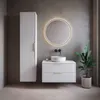 Meuble sous lavabo Badplaats Rimini 80 x 46 cm blanc mat - Voir les images du produit 9