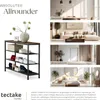 A shoe rack is shown in a room setting, with other lifestyle images of rooms featuring furniture. The shoe rack is also shown with shoes on it. Náhled obrázku produktu