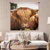 MuchoWow® Wandteppich Wandbehang Schottische Hochlandrind - Produktbild-Vorschau 5