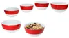 6x Variant czerwona miska Ø14.3cm 450ml porcelana 6 osób Podgląd zdjęcia produktu 1