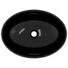 The Living Store Waschbecken Glas 50x37x14 cm Schwarz Produktbild-Vorschau 5
