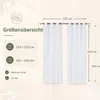 2 rideaux d'extérieur transparents, hydrofuges, en voile, Voir les images du produit 8