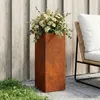 vidaXL Jardinière d'extérieur, aspect rouille, 20 x 20 x 50 Voir les images du produit 2