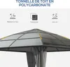 Outsunny Tonnelle de jardin pavillon de jardin 3 x 3 m Voir les images du produit 6