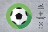 MuchoWow® Mauspad Mousepad Eine Illustration eines Fußballs Produktbild-Vorschau 2