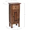 FLORSCHRANK PLANT 80x36cm (VxŠ) masívne drevo | telefónny Náhľad obrázku produktu 2