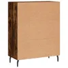 vidaXL Sideboard chêne fumé 69,5x34x90 cm bois composite Voir les images du produit 9
