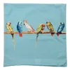Clayre & Eef Kissenbezug 45x45 cm Türkis Polyester Quadrat Produktbild-Vorschau 2