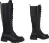 Ital-Design Damen Stiefel Schnürstiefel  Lederoptik Produktbild-Vorschau 4