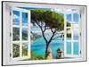 Wallario Wandbild mit Fenster-Illusion: Italienische Küste, Produktbild-Vorschau 2