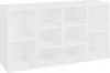 vidaXL Lavice na boty bílá 103x30x55 cm Materiál na bázi Náhled obrázku produktu 1