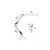 Lampada da scrivania LED TENUIX 14W 2in1 USB-A Dimmerabile Anteprima dell’immagine prodotto 15
