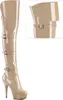 DELIGHT-3018 Damen Boots von Pleaser, Beige  , EU 36, US 6 Produktbild-Vorschau 1