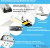 Collage image showcasing details of a drawer slide mechanism. Produktbild-Vorschau