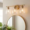 Nástěnná lampa, lampa nad umyvadlo s skleněnými prvky, Náhled obrázku produktu 1