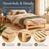 Homestyle4u Holzbett 100 x200 mit Lattenrost Natur Produktbild-Vorschau 32
