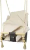 Babyschaukel mit Sitzgurten und Decke grau-beige Produktbild-Vorschau 3
