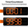 Two digital displays showing timer/countdown functions, with text in German describing their use. Produktbild-Vorschau