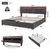 Boxspringbett Polsterbett 180x200 cm mit LED, hydraulischem Produktbild-Vorschau 7