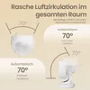SONGMICS Tischventilator mit LED-Display, leiser Ventilator Produktbild-Vorschau 5