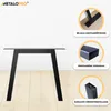 Nogi do stołu MetaloPro Thusia Lite Extreme – 2x czarne, Podgląd zdjęcia produktu 2