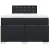 vidaXL Boxspringbett mit Matratze Schwarz 120x190 cm Produktbild-Vorschau 4
