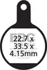 CFA615 - Plaquettes de frein vélo (organiques) EBC Brakes Voir les images du produit 1