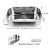 Jopassy Brotdose Metall 1400ml, Bento Box 21.5x16.5x6cm, Produktbild-Vorschau 3