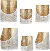 3er Set Boho Deko Windlicht Teelichthalter Yulet Weiss Produktbild-Vorschau 6