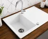 Granitspüle 76x44 cm mit Chrom Armatur – Küchenspüle aus Produktbild-Vorschau 8