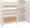 Rattan-Schuhkipper HWC-M37, Schuhregal Schuhschrank, 3 Produktbild-Vorschau 6