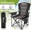 TRESKO® Campingstuhl Faltbar bis 200kg | Faltstuhl mit Produktbild-Vorschau 2