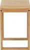 A close-up, front-facing view of a wooden stool against a white background. Produktbild-Vorschau