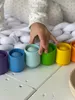 Giocattolo in legno Ulanik Montessori "Arcobaleno: palline Anteprima dell’immagine prodotto 12