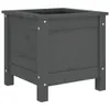 vidaXL Pflanzkübel Grau 40x40x39 cm Massivholz Kiefer Produktbild-Vorschau 1
