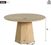 Runder Esstisch 120x120cm – für 4-6 Personen, klassisches Produktbild-Vorschau 4