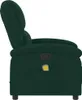Side view of a dark green recliner chair. Náhľad obrázku produktu