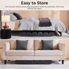 The image shows a product being stored under a bed and a sofa, demonstrating its compact design for easy storage. Podgląd zdjęcia produktu