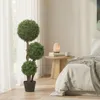 HOMCOM Umelá buxusová guľa, veľká, 100 cm, trojguľová umelá Náhľad obrázku produktu 8