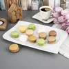 Orion | Plat de service en porcelaine - Blanc - 28 X 18 Cm Voir les images du produit 2