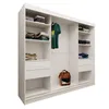BEAUTYSOFA Kleiderschrank MARIO II 240 cm Weiß – 3-türiger Produktbild-Vorschau 4