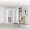 Schwebetürenschrank Kleiderschrank Schrank 183 cm Produktbild-Vorschau 1